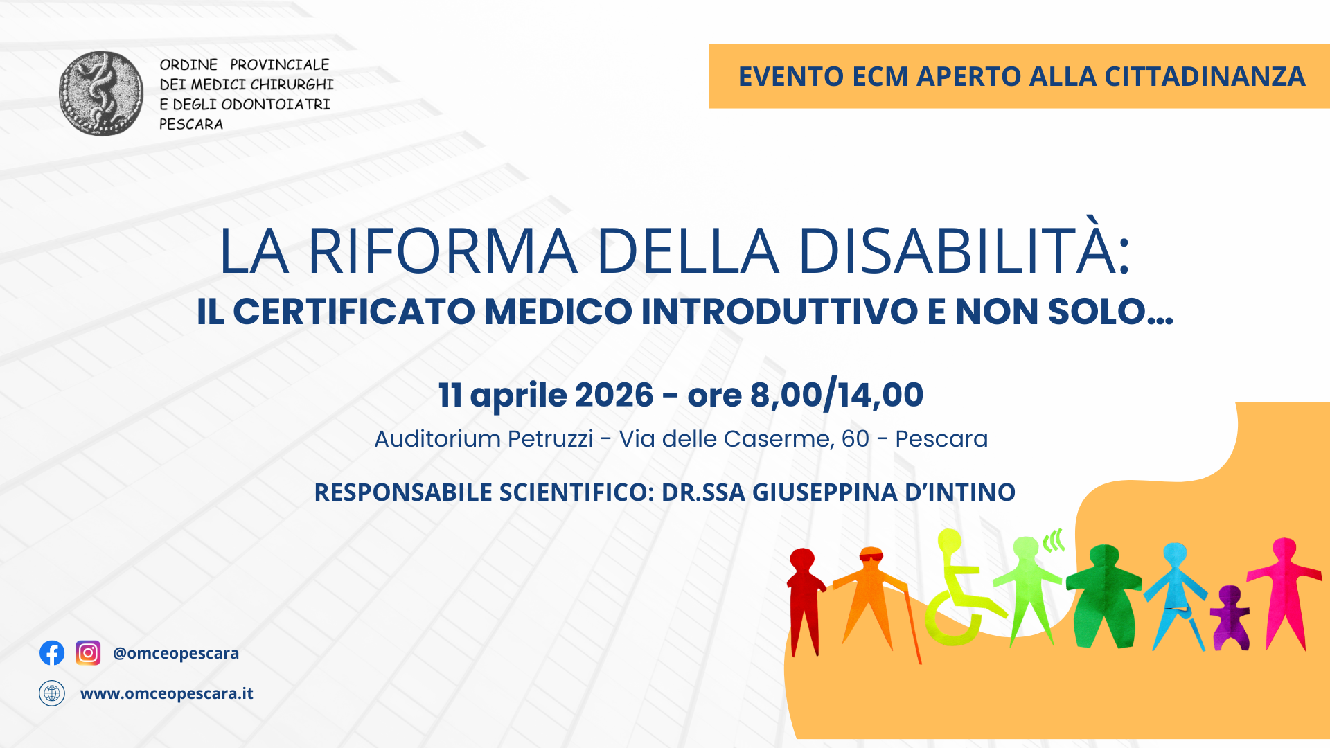 Clicca per accedere all'articolo La riforma della disabilità: focus sul nuovo certificato medico introduttivo e sulle procedure di certificazione sanitaria