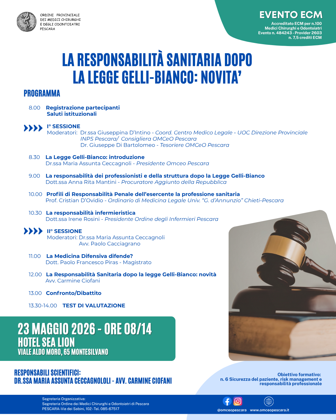 Clicca per accedere all'articolo LA RESPONSABILITA' SANITARIA DOPO LA LEGGE GELLI-BIANCO: NOVITA'