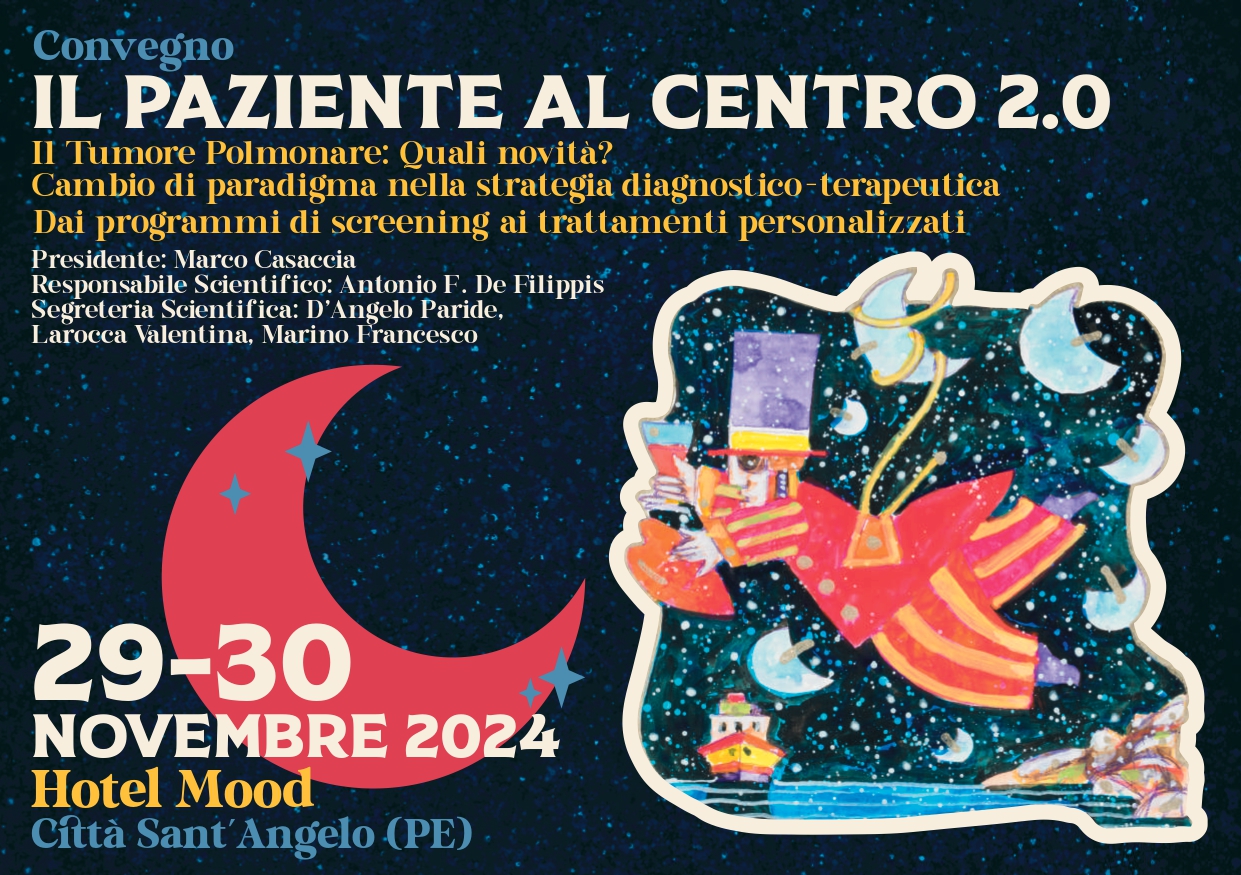 Clicca per accedere all'articolo IL PAZIENTE AL CENTRO 2.0 Il tumore polmonare: quali novità? Cambio di paradigma nella strategia diagnostico-terapeutica. Dai programmi di screening ai trattamenti personalizzati