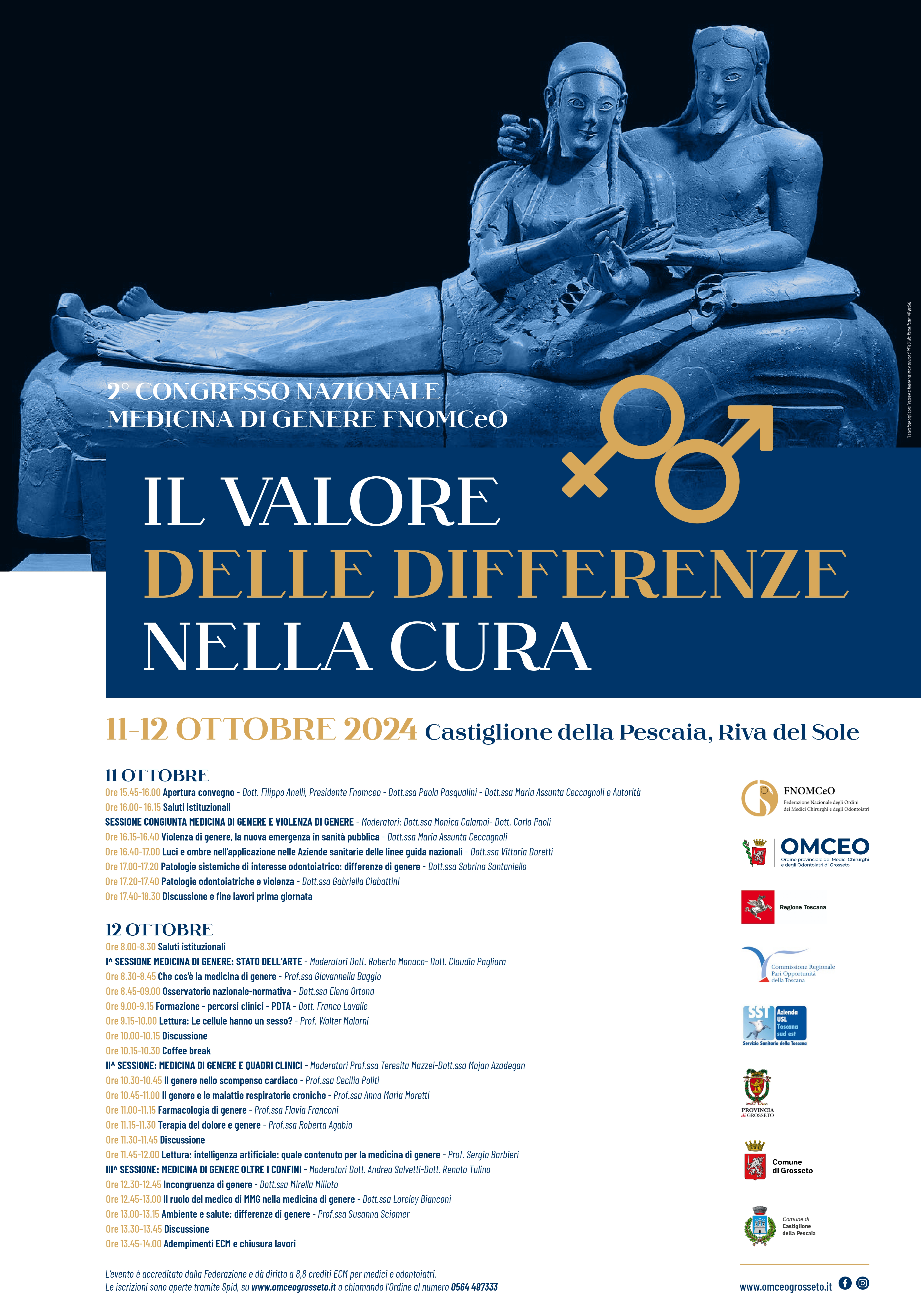 Clicca per accedere all'articolo 2° Congresso Nazionale Medicina di Genere FNOMCeO "IL VALORE DELLE DIFFERENZE NELLA CURA"