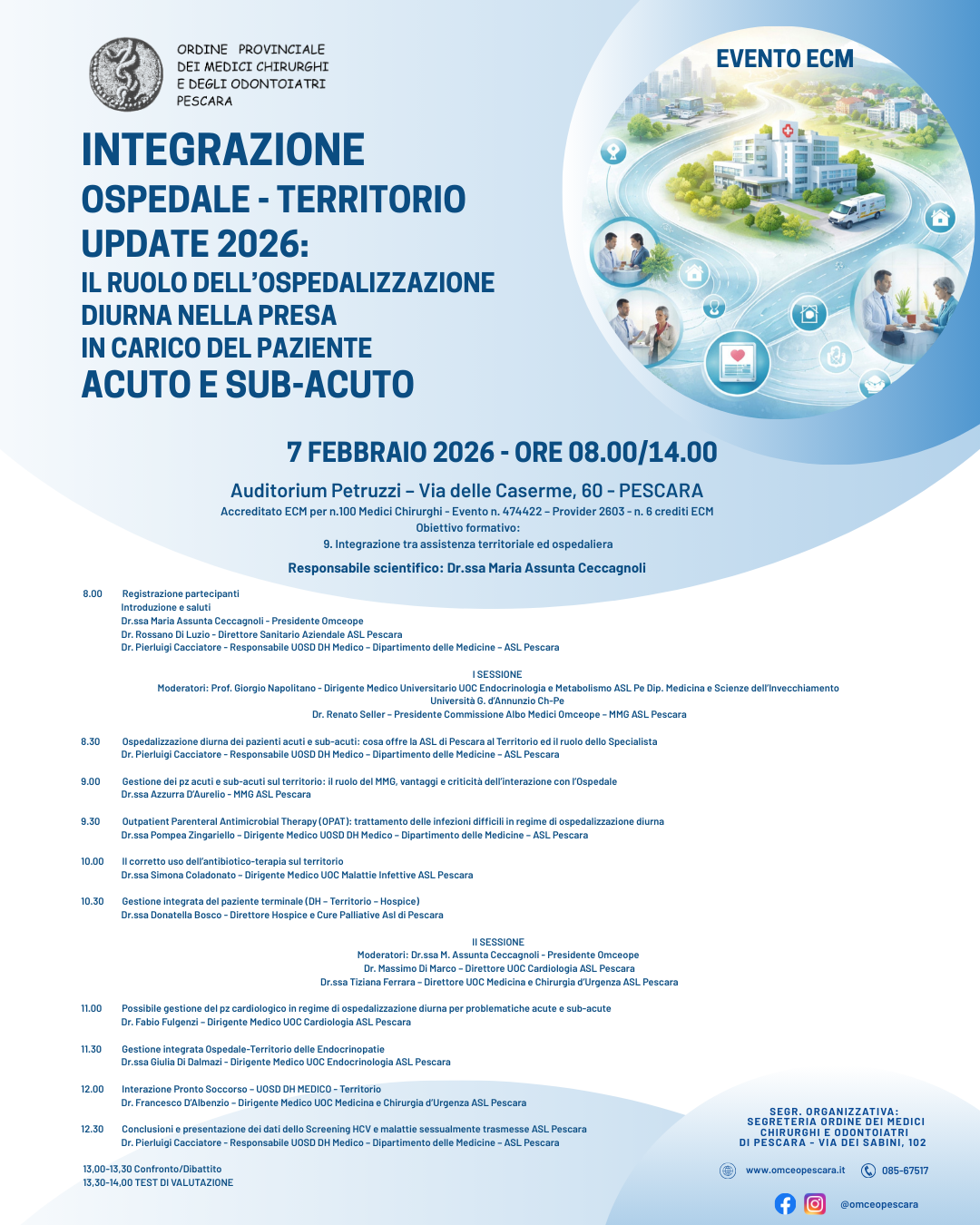 Clicca per accedere all'articolo INTEGRAZIONE OSPEDALE-TERRITORIO UPDATE 2026: IL RUOLO DELL'OSPEDALIZZAZIONE DIURNA NELLA PRESA IN CARICO DEL PAZIENTE ACUTO E SUB-ACUTO