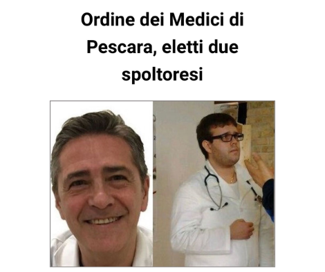 Clicca per accedere all'articolo Ordine dei Medici di Pescara, eletti due spoltoresi