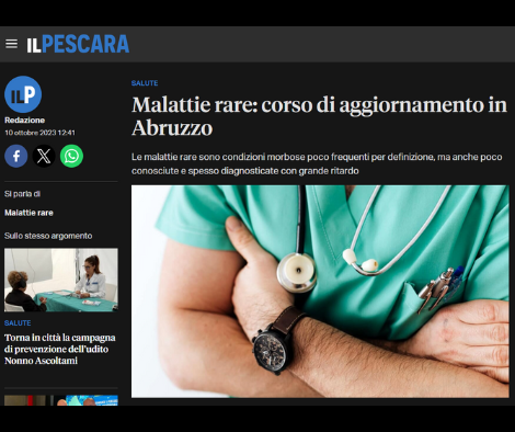 Clicca per accedere all'articolo Malattie rare: corso di aggiornamento in Abruzzo