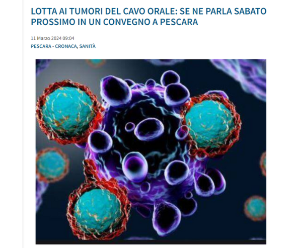 Clicca per accedere all'articolo Lotta ai tumori del cavo orale: se ne parla sabato prossimo in un convegno a Pescara